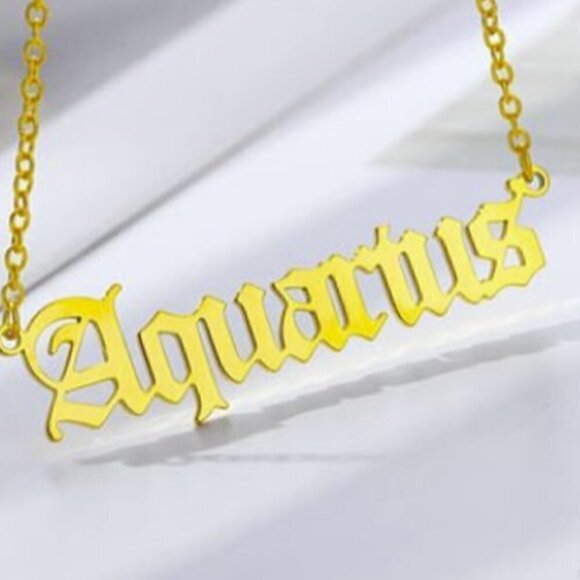 Astrological Astrology Taurus Sign Pendant Necklace Gold Plated Stainless Steel - Picture 9 of 9